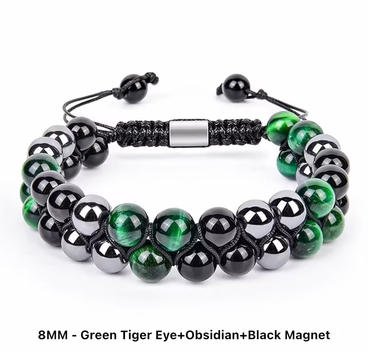 Double strand natural beaded bracelet