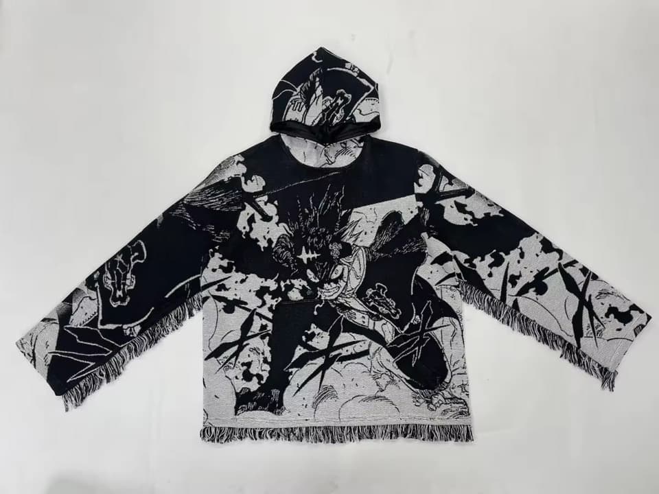 Anime Tapestry Hoodie Black Clover