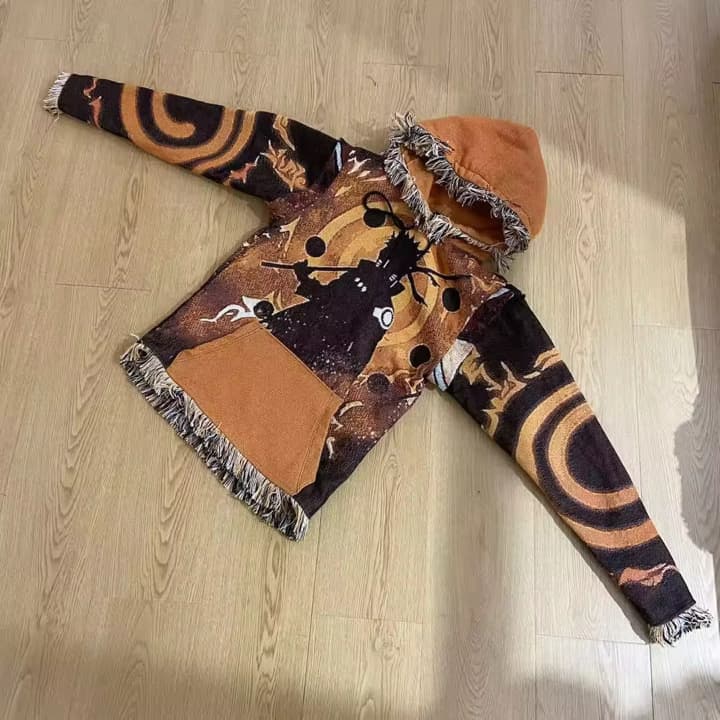 Anime Tapestry Hoodie Naruto removable sleeves