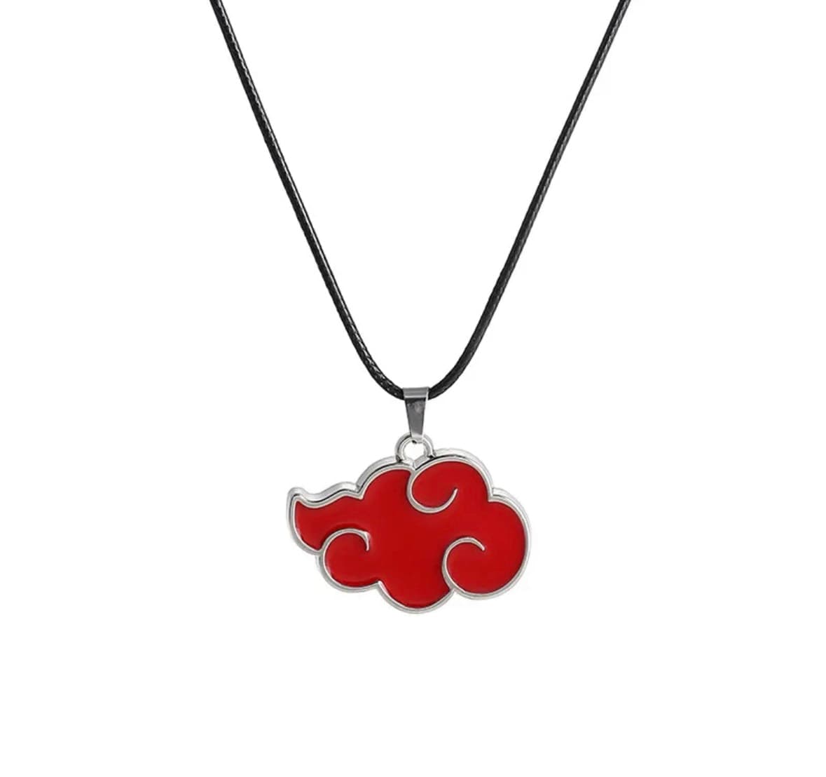 Ninja Anime Akatsuki Red Cloud Necklace