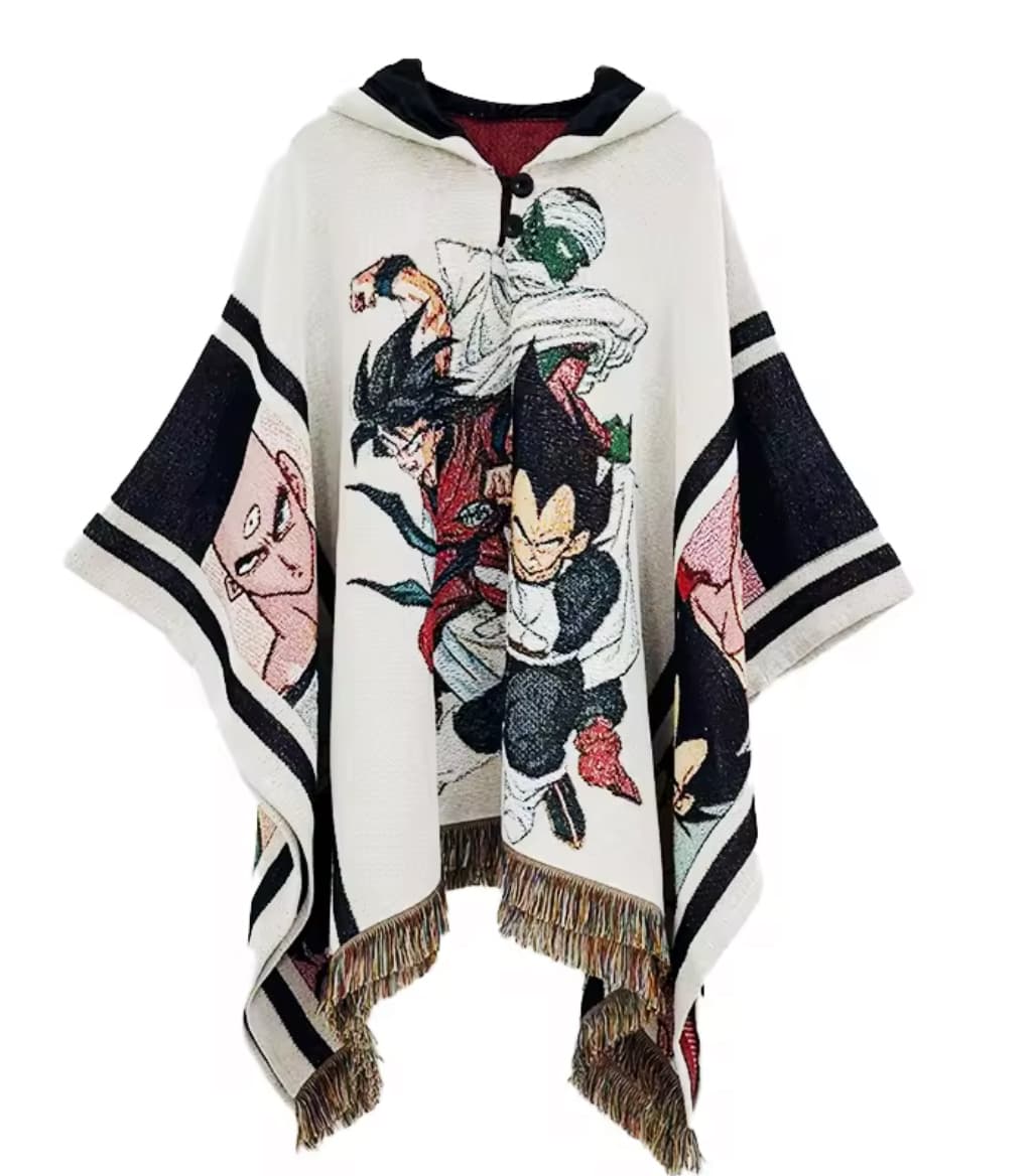 Poncho Anime Hoodie Blanket