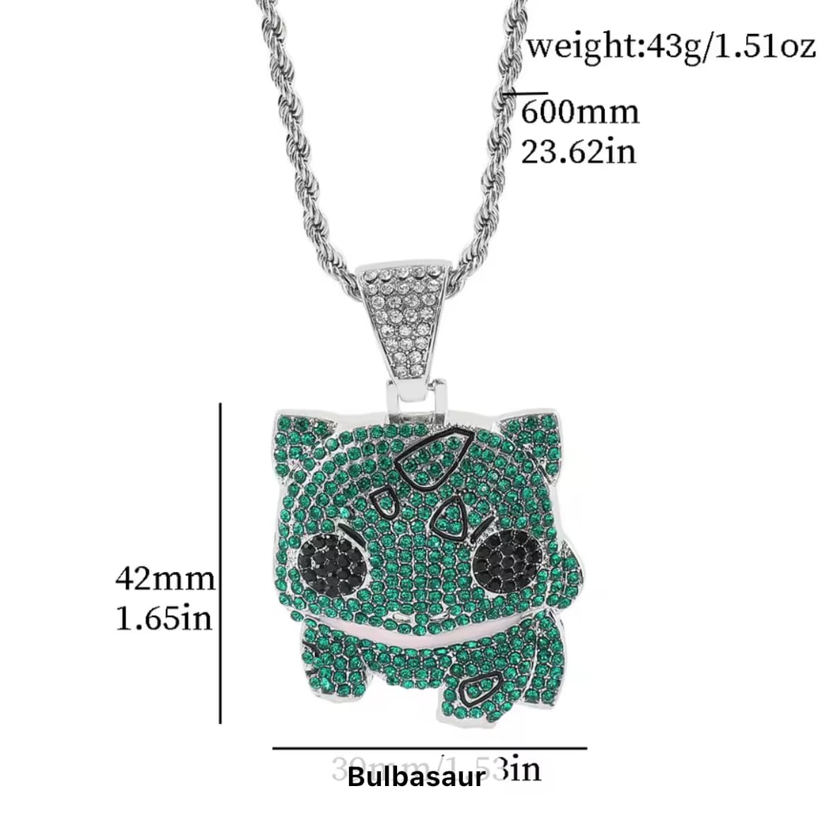 Bulbasaur Pendant Necklace